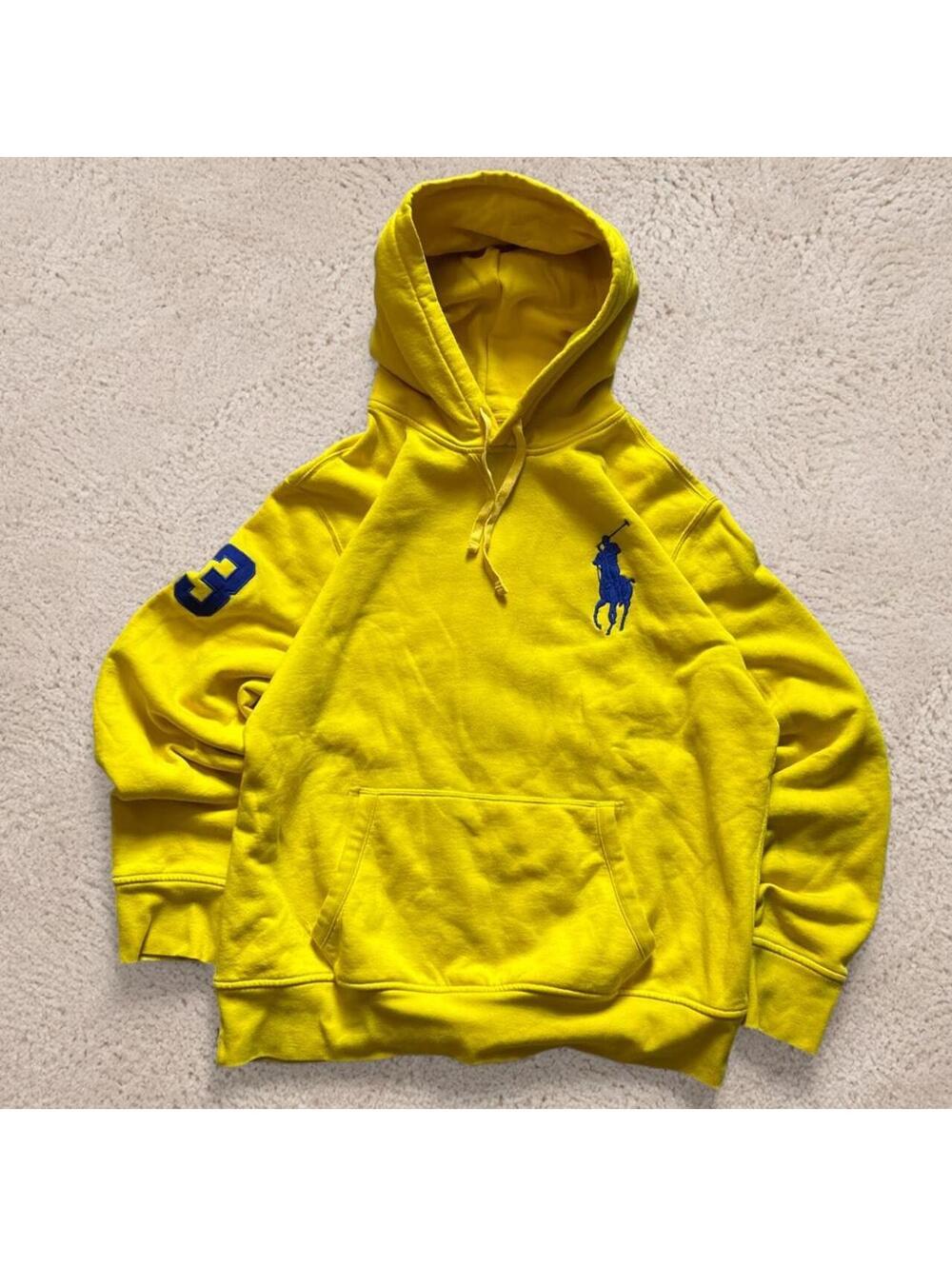 Crazy fire vintage polo, Ralph Lauren heavyweight cotton, big pony sweatshirt.